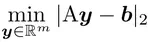 Least square problem